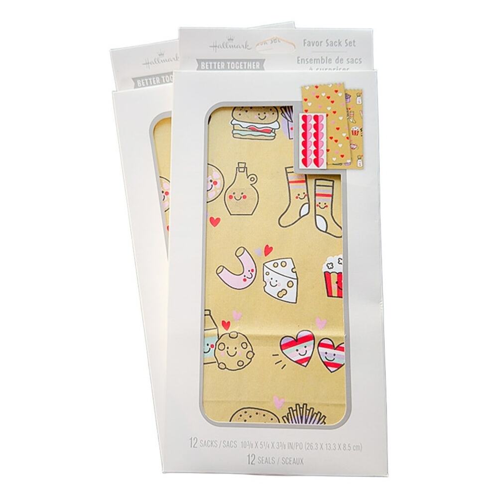 Hallmark Valentines Day 24-Count Gift Bags Treats Favors Classroom Parties New